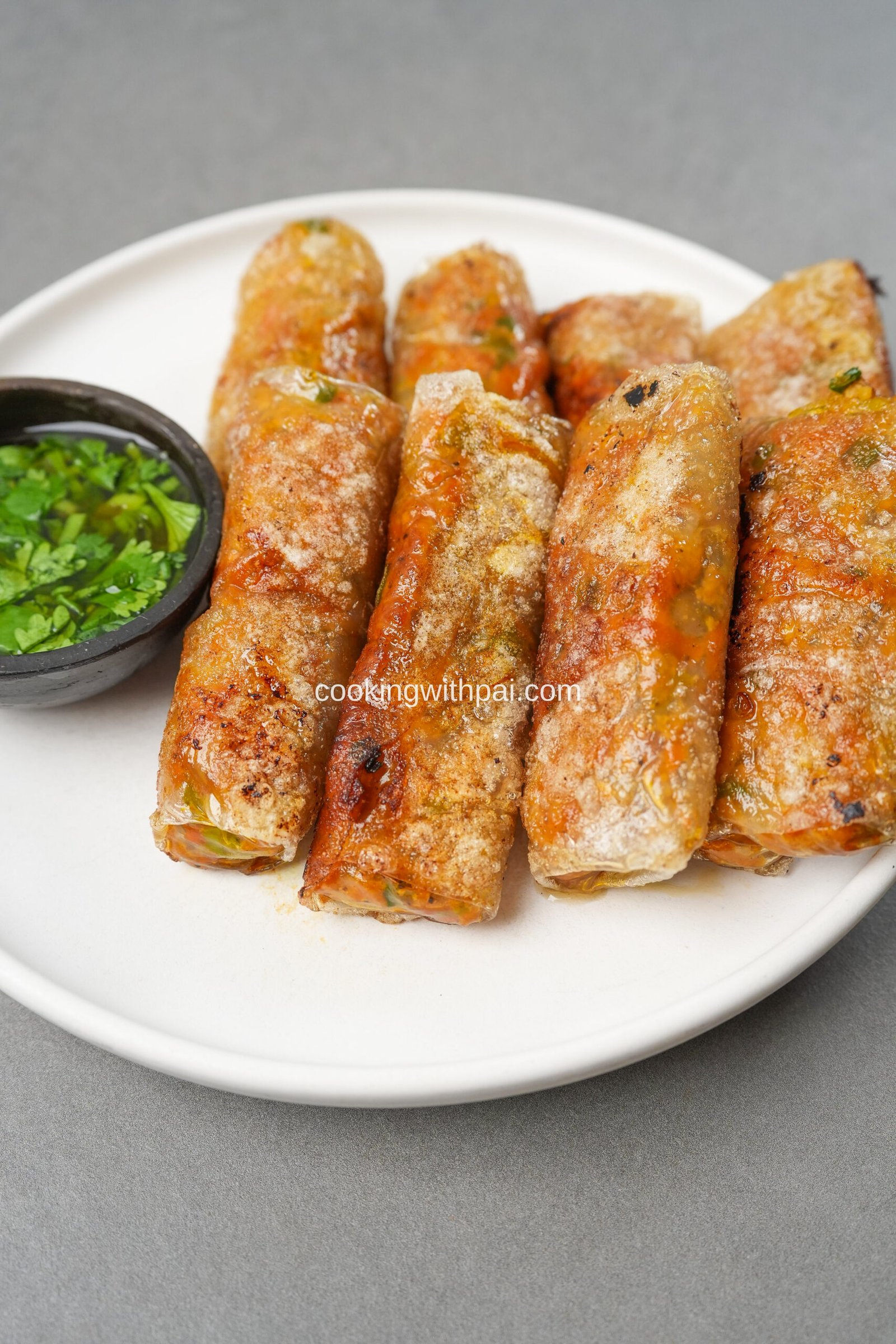 Chicken Rice Paper Rolls