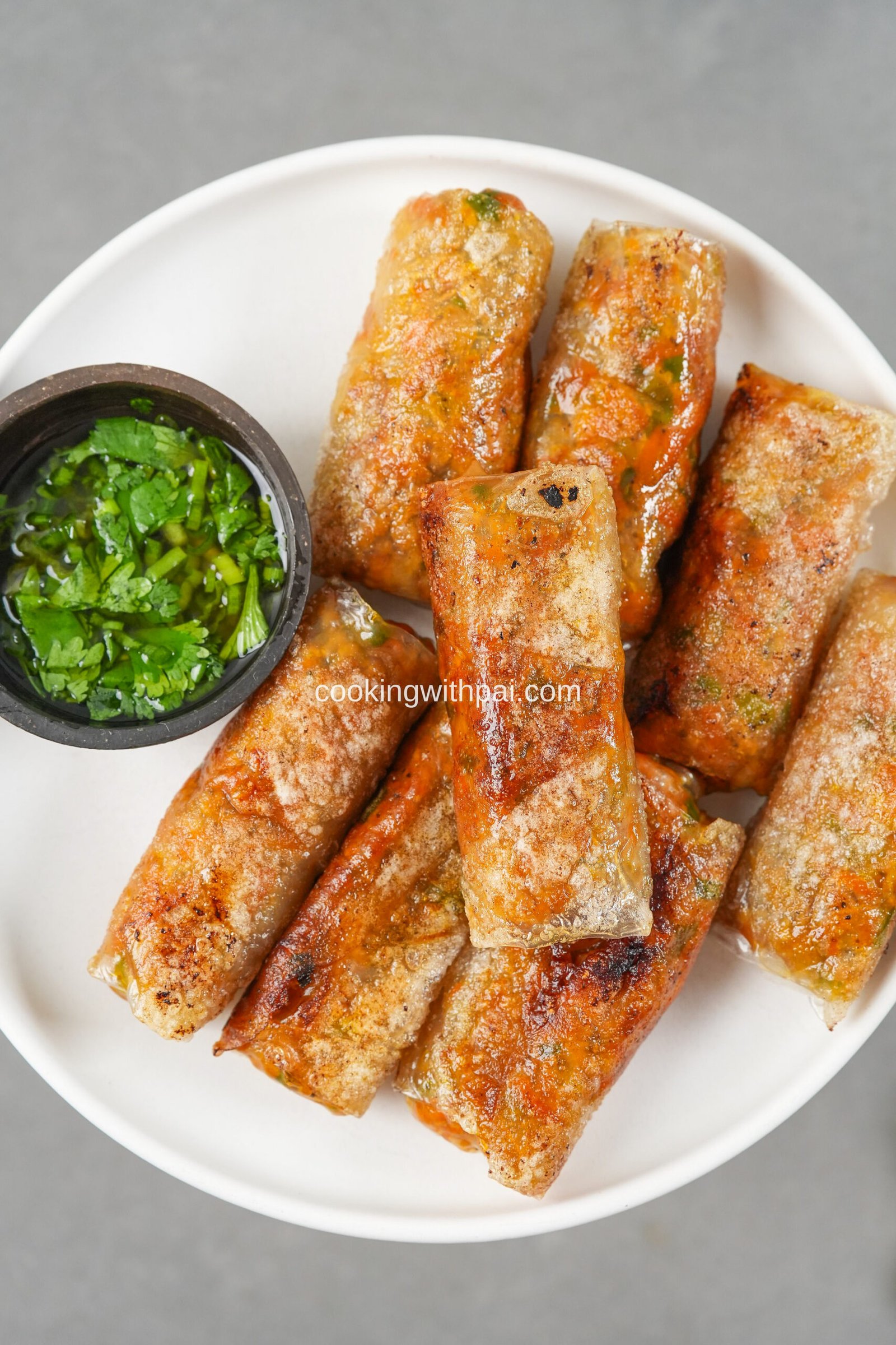 Chicken Rice Paper Rolls