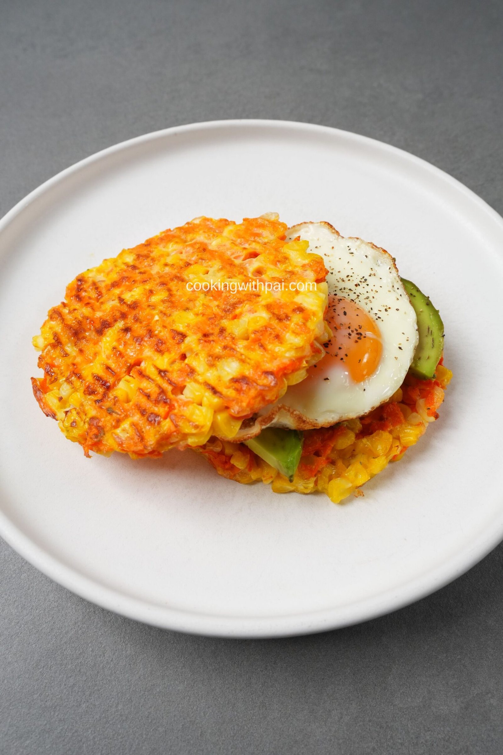Corn & Carrot Breakfast Stack